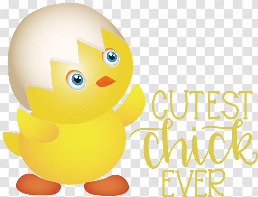 Happy Easter Cutest Chick Ever Transparent PNG