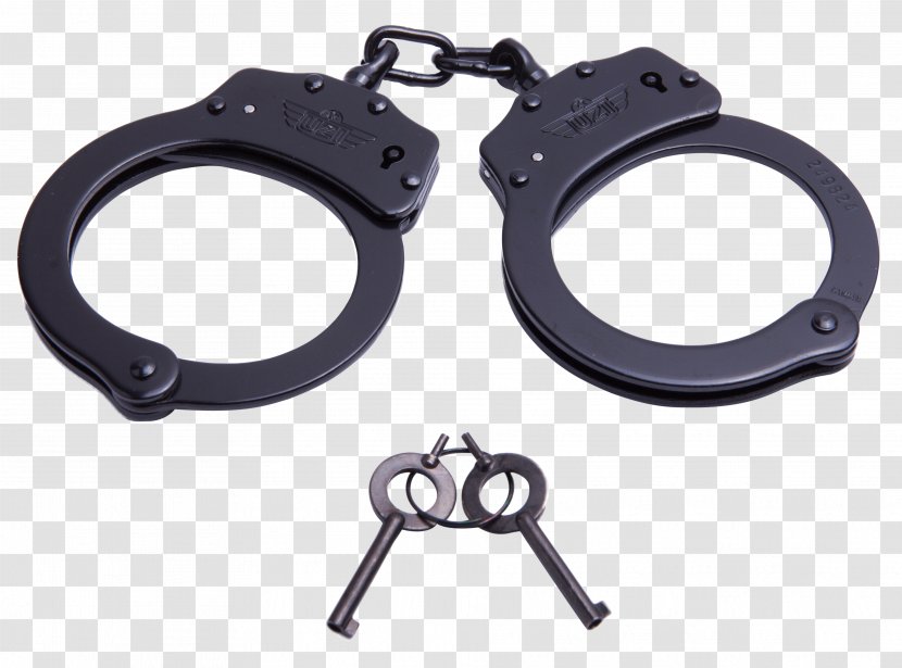 Handcuffs Police Safe Legcuffs Lock - Law Enforcement - Chain Transparent PNG