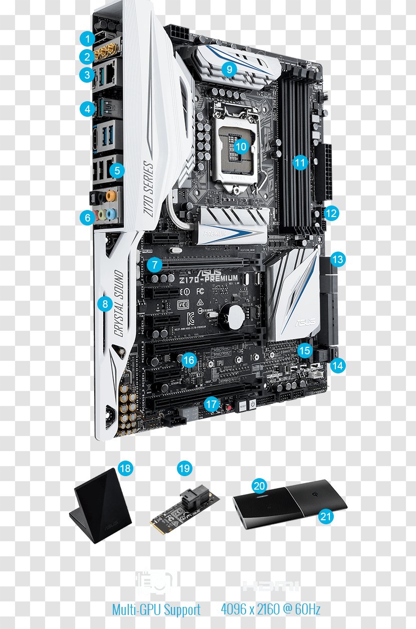 Z170 Premium Motherboard Z170-DELUXE Intel LGA 1151 ATX - Computer Cooling Transparent PNG