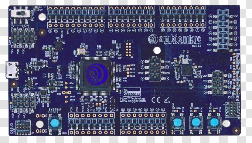 Microcontroller Computer Hardware Electronic Engineering Embedded System Electronics - Software - Jlink Transparent PNG