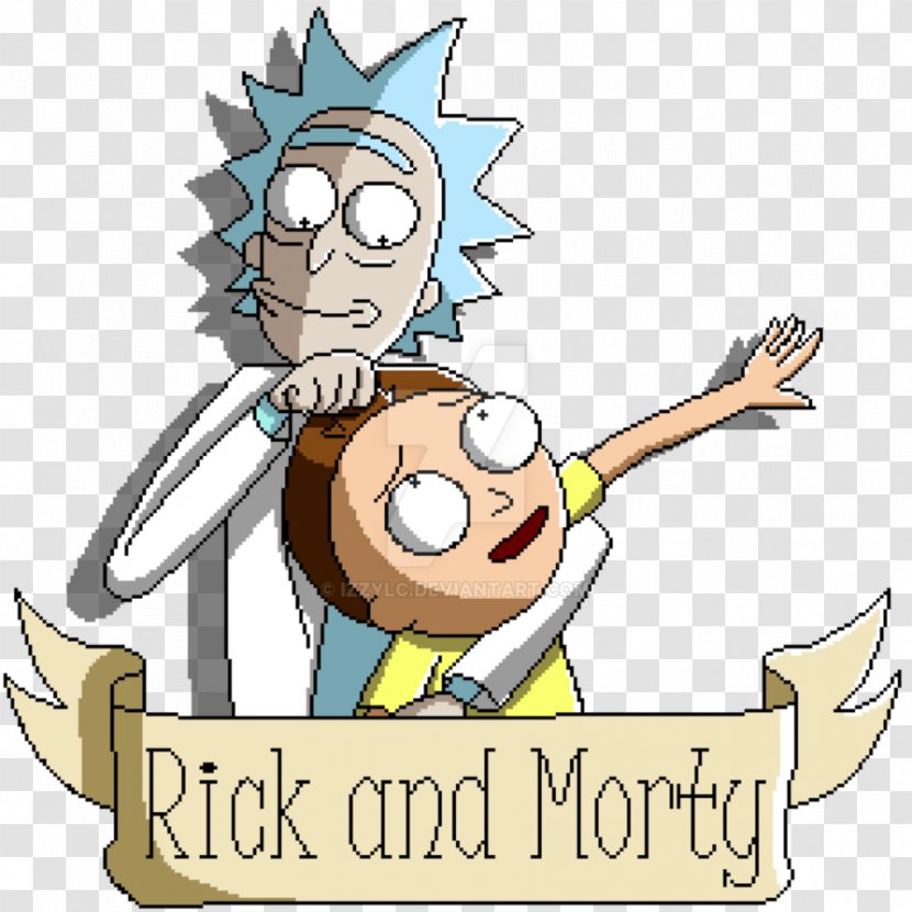 Rick Sanchez Pixel Art Clip - Cartoon - And Morty Icons Transparent PNG