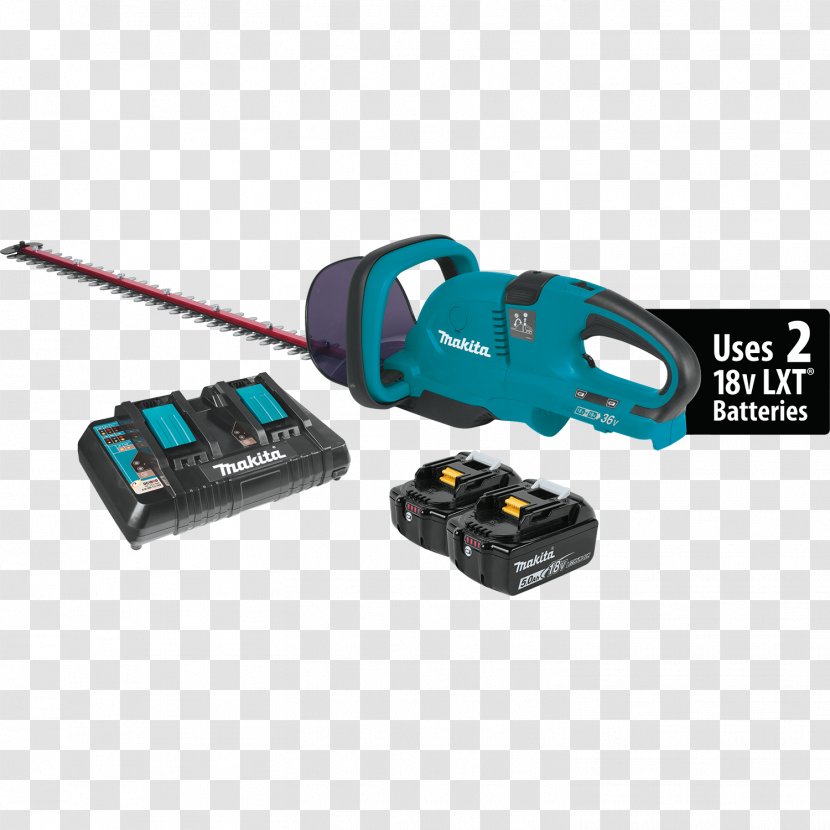 Hedge Trimmer Cordless Lithium-ion Battery Makita String - Chainsaw Transparent PNG