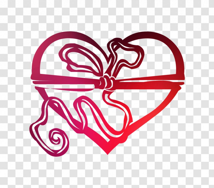 Clip Art Logo Heart Valentine's Day Line - Silhouette Transparent PNG