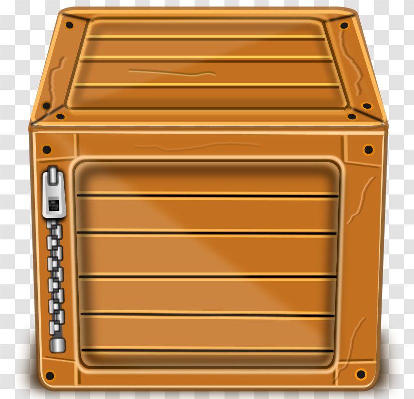 Wooden Box Crate Clip Art - Text Input Transparent PNG