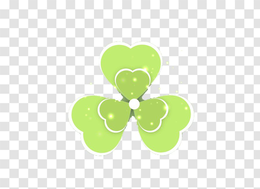 Green Leaf Computer File - Gratis - Heart-shaped Clover Transparent PNG