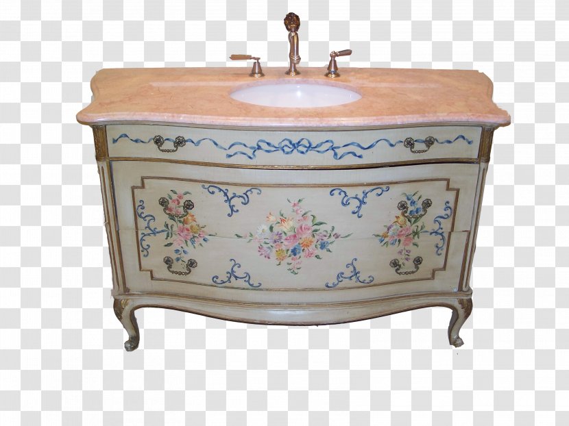 Ceramic Drawer Sink Bathroom Antique Transparent PNG