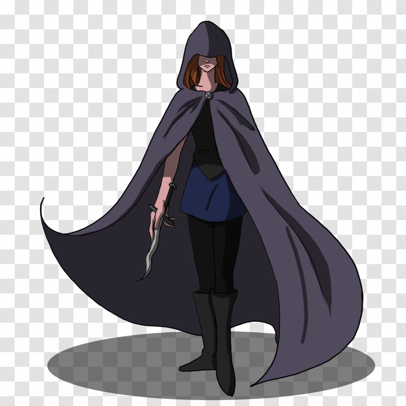 Figurine Purple Cartoon Character Costume - Silhouette - Ghost In The Shell Transparent PNG