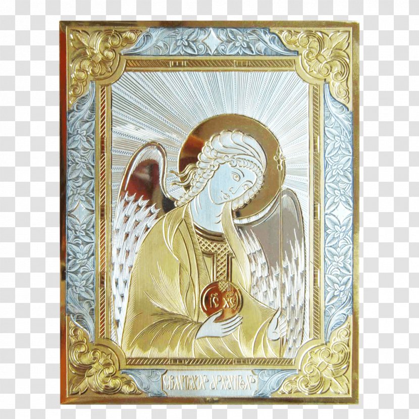 Michael Archangel Silver Icon - Picture Frames - Angel Transparent PNG