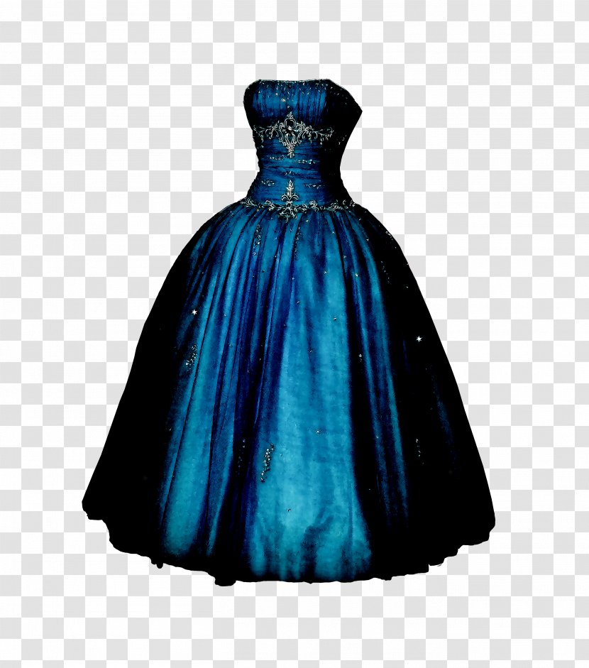 Dress Gown Blue Clip Art - Clipart Transparent PNG