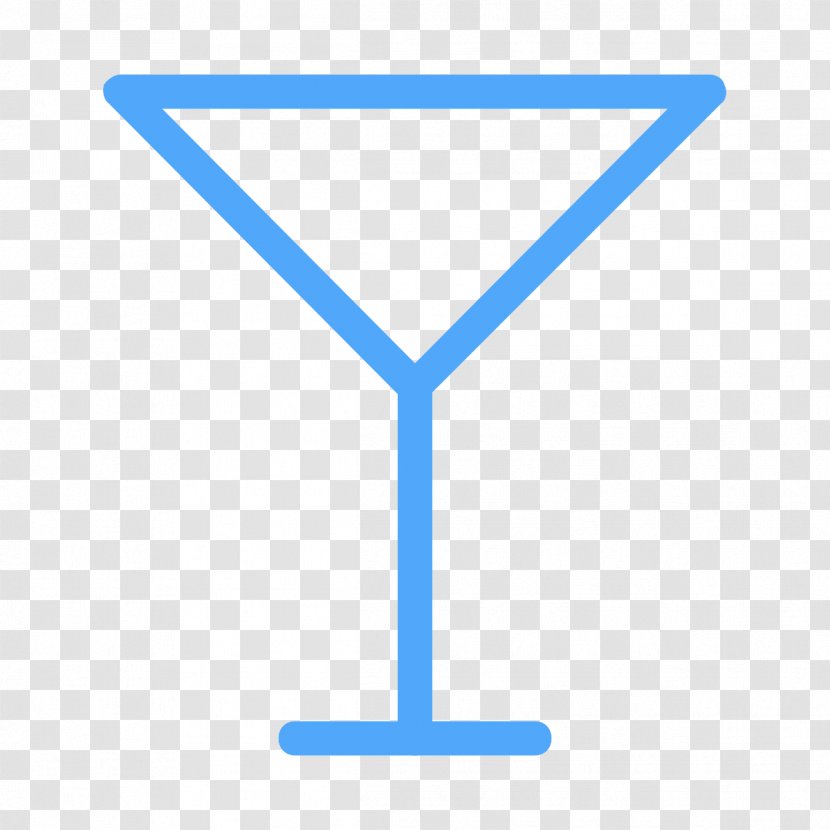 Line Triangle Martini Cocktail Glass - Symbol - Barman Ecommerce Transparent PNG