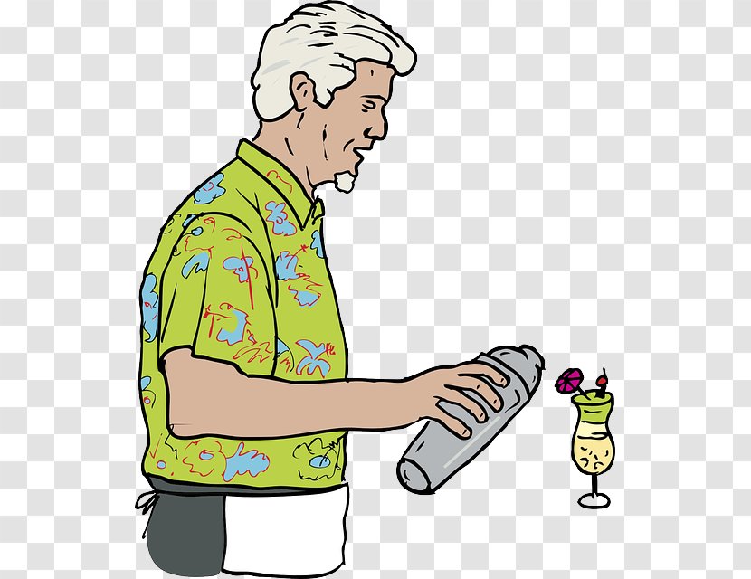 Bartender Clip Art - Arm - Cartoon Transparent PNG