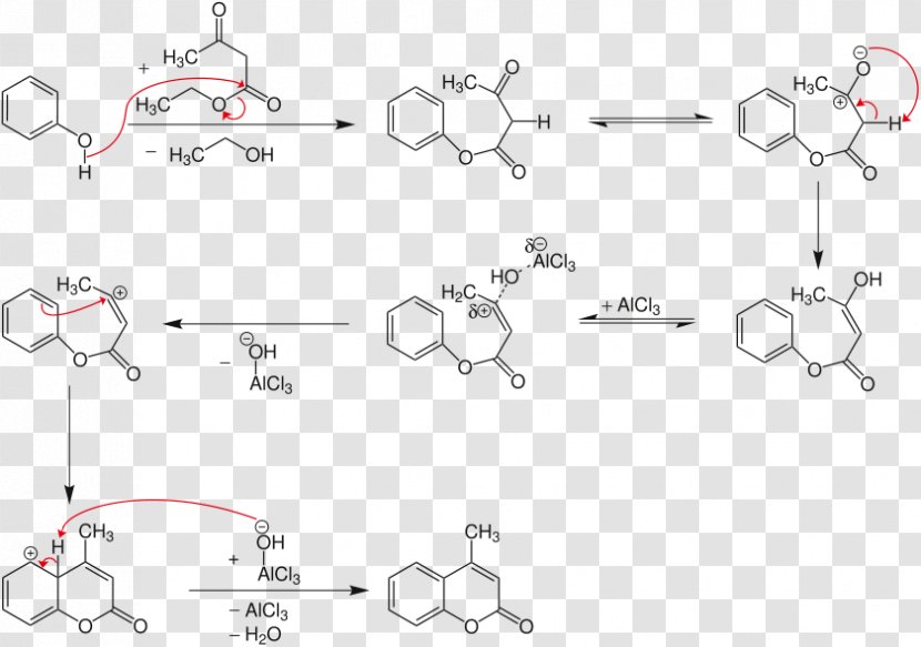 Pechmann Condensation Reaction Chemist Coumarin Carbonyl Group - Watercolor - Kt Transparent PNG