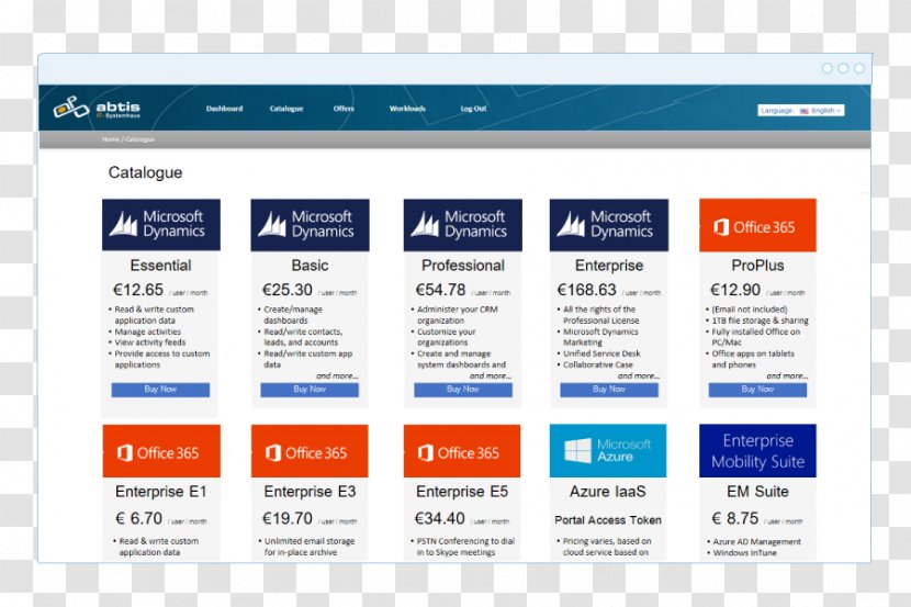 Service Microsoft Azure Office 365 Computer Software - Catalog Transparent PNG