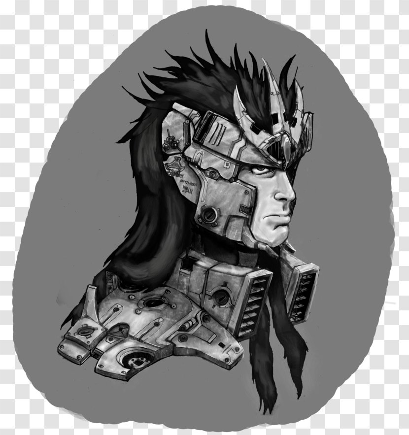 Legendary Creature White Sketch - Head - Mugshot Transparent PNG