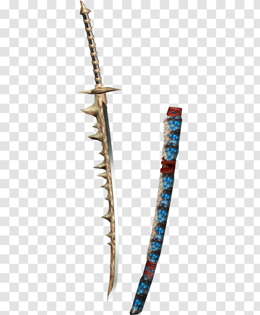 Monster Hunter: World Hunter Freedom Unite Sword Katana Weapon - Ancient Japanese Instruments Transparent PNG