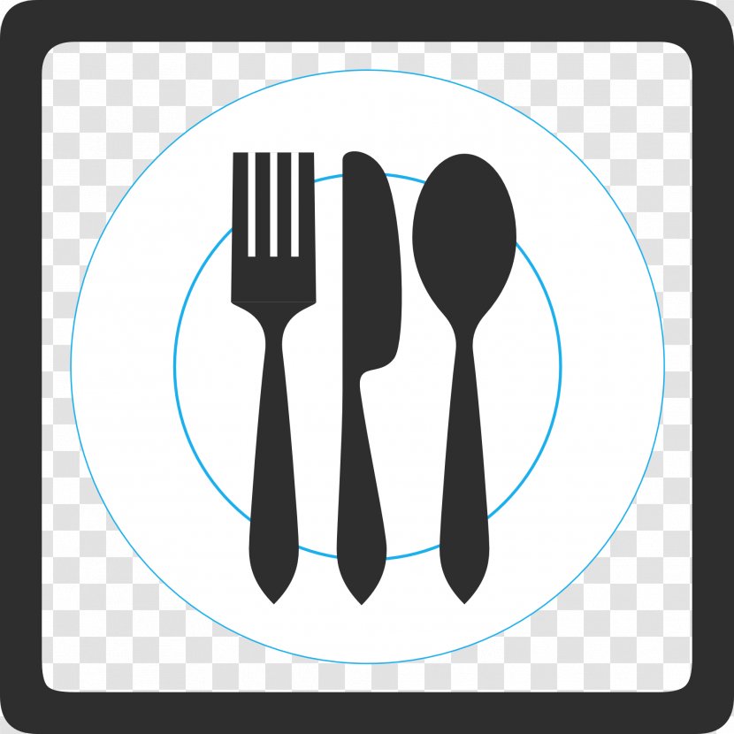 Knife Fork Spoon Plate Clip Art - Cutlery Transparent PNG