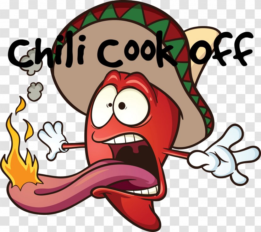 Chili Con Carne Cook-off Pepper Capsicum Annuum Clip Art - Heart - Cartoon Transparent PNG