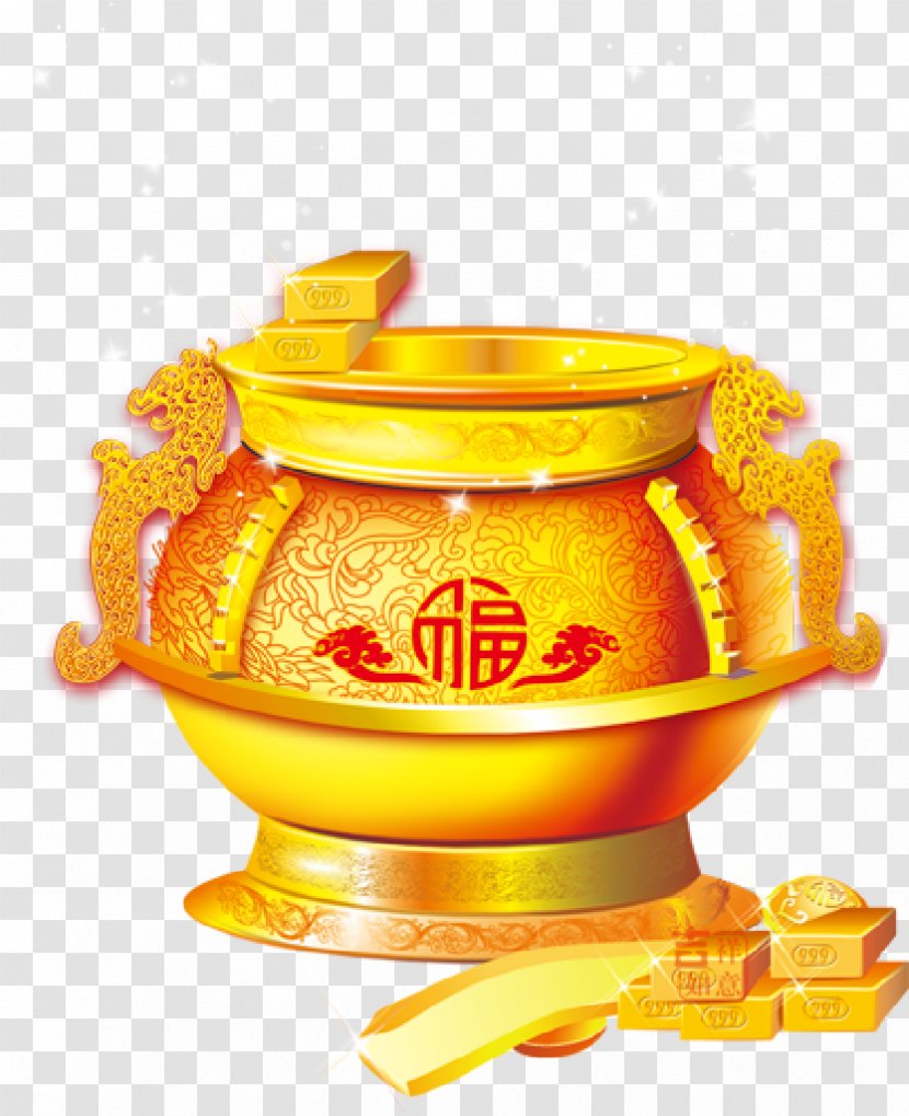 Fu Download - Material - Chinese New Year Decorative Incense Burner HD Free Matting Transparent PNG