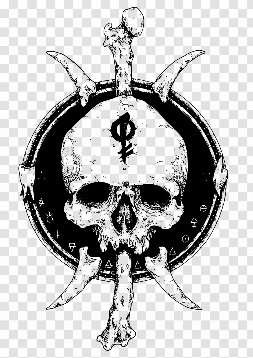 Skull And Crossbones T-shirt Anatomy - Symbol Transparent PNG