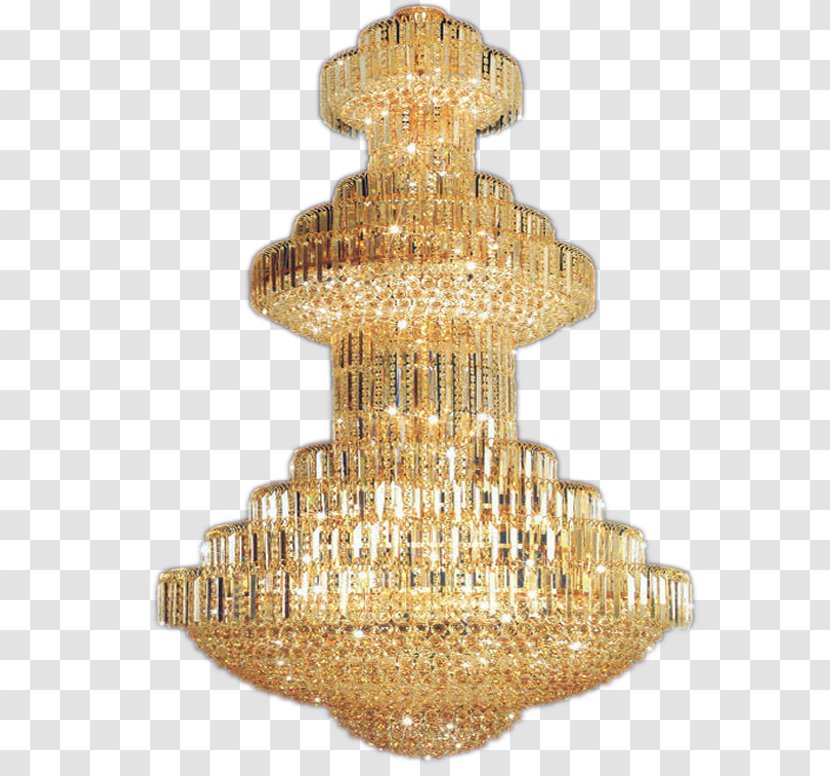 Chandelier Electric Light Crystal - Heart - Gold Lamp In Kind Promotion Transparent PNG