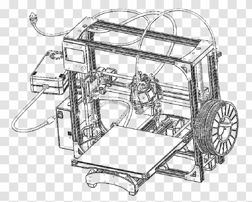 3D Printing Machine Computer Graphics - Motor Vehicle - Tablet Transparent PNG