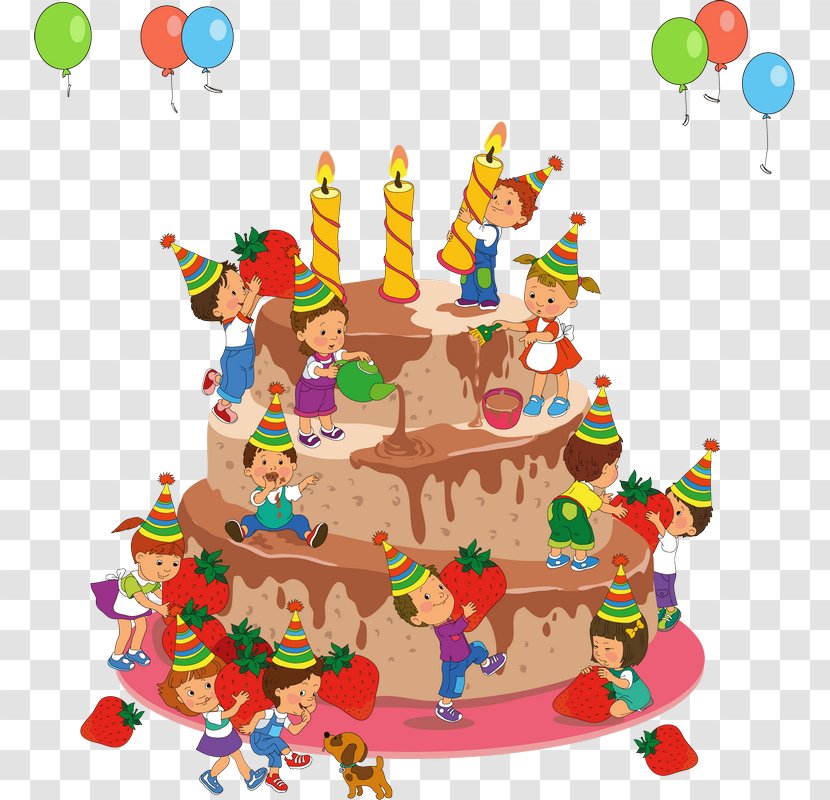Birthday Cake Chocolate - Poster Transparent PNG