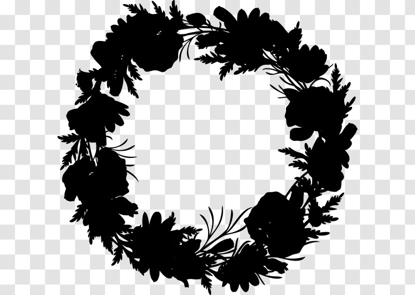 Wreath Flower Leaf Font Pattern - Pine Family - Plant Transparent PNG