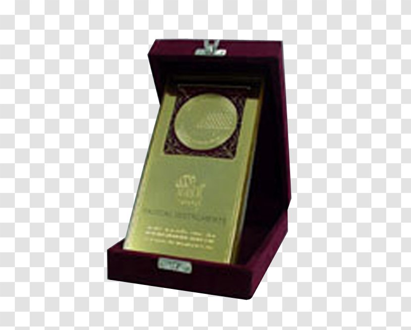 Gold Medal Award Profile Projector Trophy - Hexagon Holder Transparent PNG