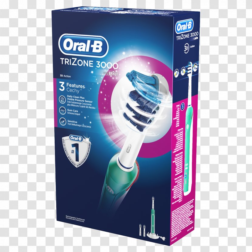Electric Toothbrush Braun Oral-b Trizone 1000 Transparent PNG