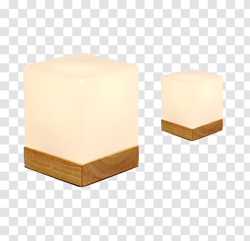 Wax Lighting Flameless Candles - Candle - Two Simple Table Lamp Transparent PNG