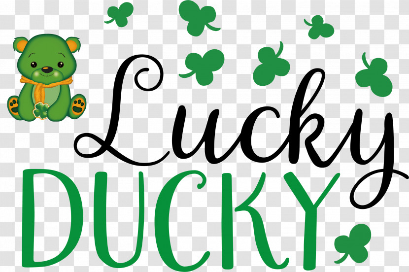 Lucky Ducky Patricks Day Saint Patrick Transparent PNG