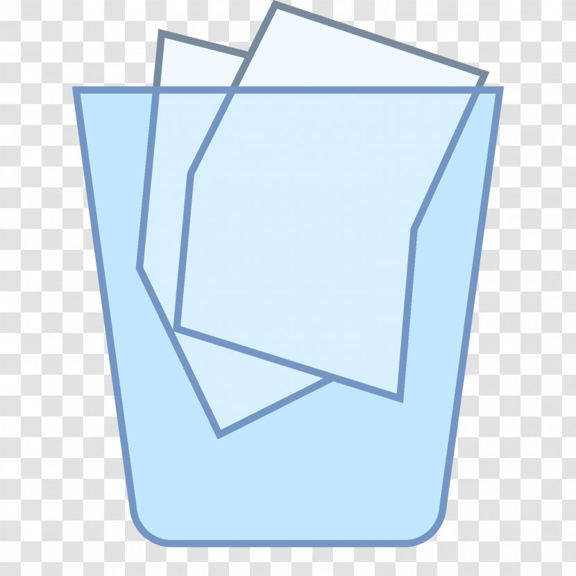 Line Triangle - Blue Transparent PNG