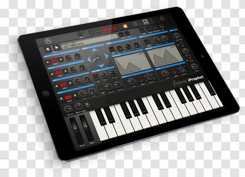 Sequential Circuits Prophet-5 Arturia MiniBrute Sound Synthesizers IPad - Flower - Ipad Transparent PNG
