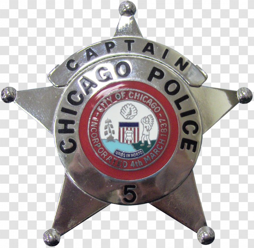 Badge Chicago Police Department Officer Detective Transparent PNG