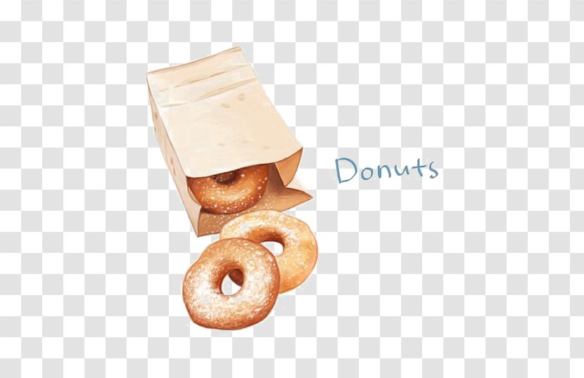 Doughnut Drawing Cartoon - Watercolor Painting - Donut Transparent PNG