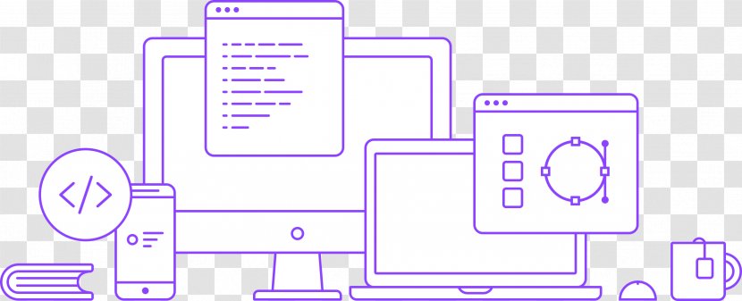 Front And Back Ends Web Design Computer Programming Software Developer - Diagram - Bitbucket Mockup Transparent PNG