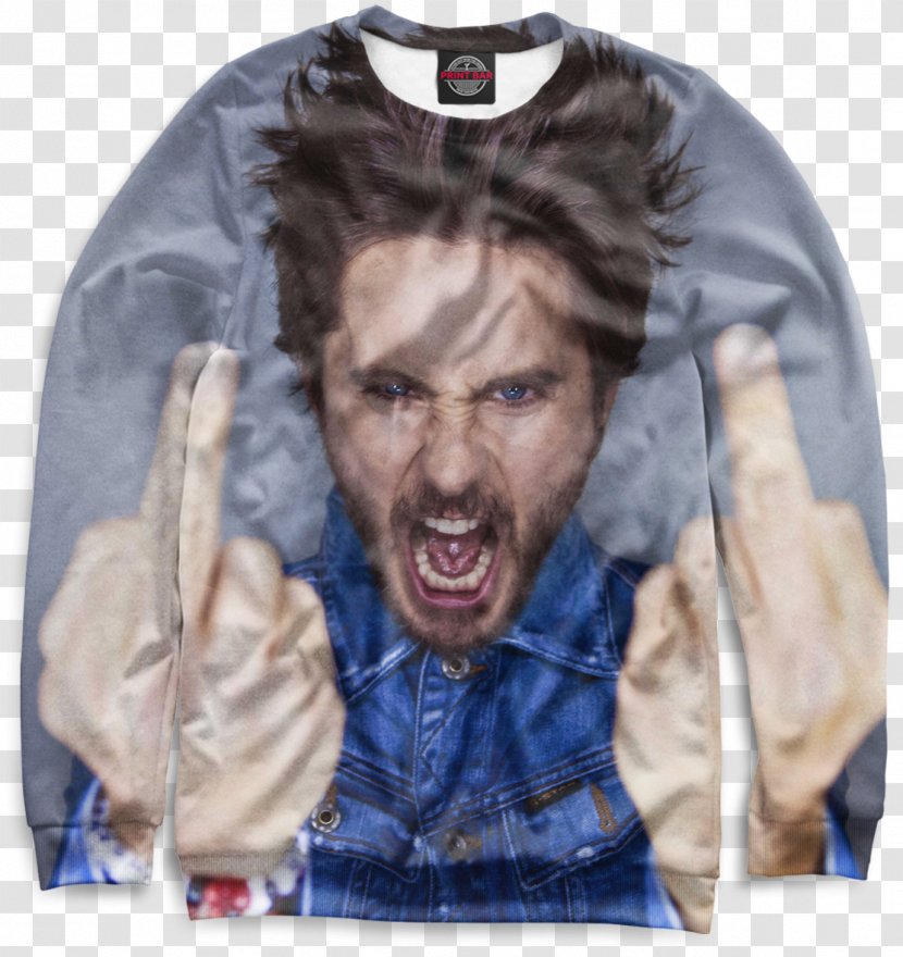 Jared Leto T-shirt Hoodie Thirty Seconds To Mars Male - Top Transparent PNG