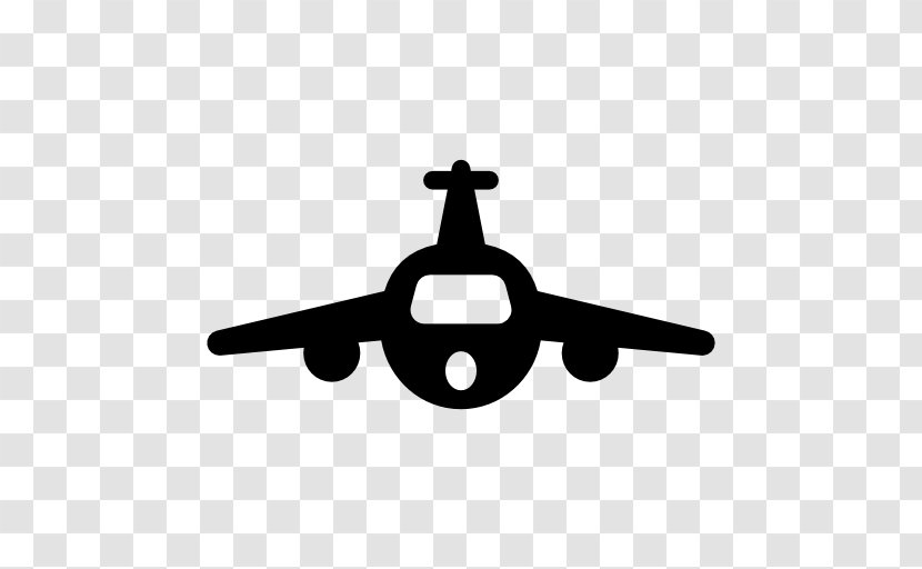 Airplane Aircraft - Black And White - FLIGHT Transparent PNG