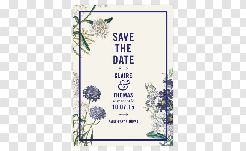 Wedding Invitation Floral Design Save The Date Botanical Garden Botany Transparent PNG