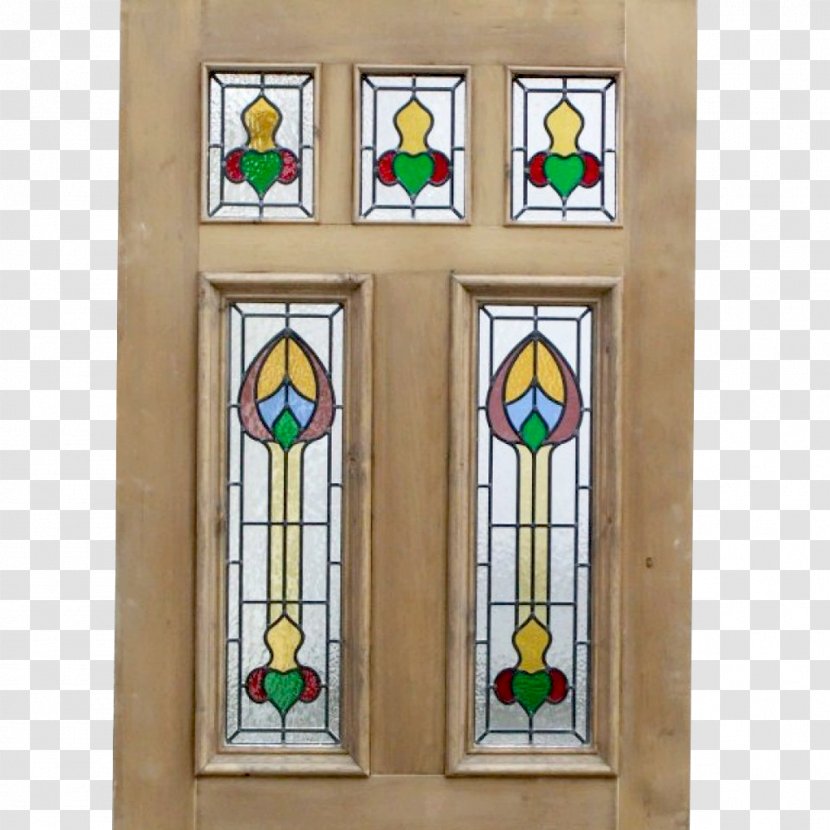 Stained Glass Victorian Era Edwardian Window Door Transparent PNG