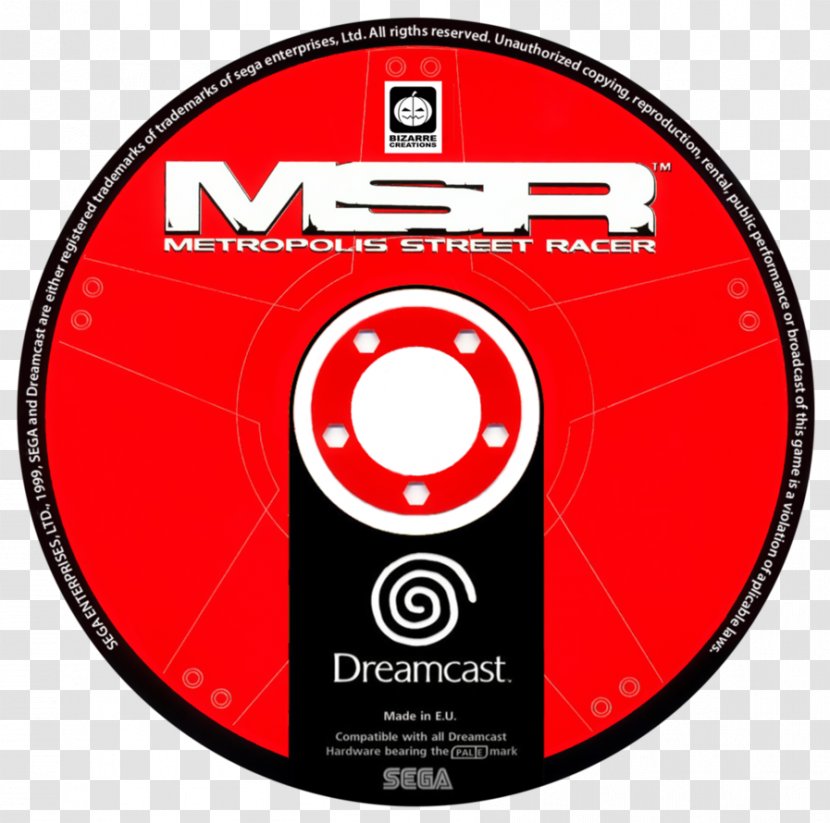 Compact Disc Metropolis Street Racer Midlife: A Beginner's Guide To Blur Going For It! - Watercolor - Dreamcast Transparent PNG