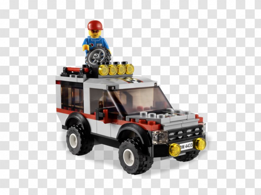 Lego City Car Motorcycle Trailer Transparent PNG