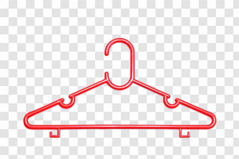 Clothes Hanger Plastic Clothing Cloakroom Wood - Red Transparent PNG