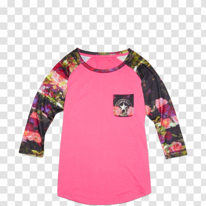 Long-sleeved T-shirt - Pink Transparent PNG