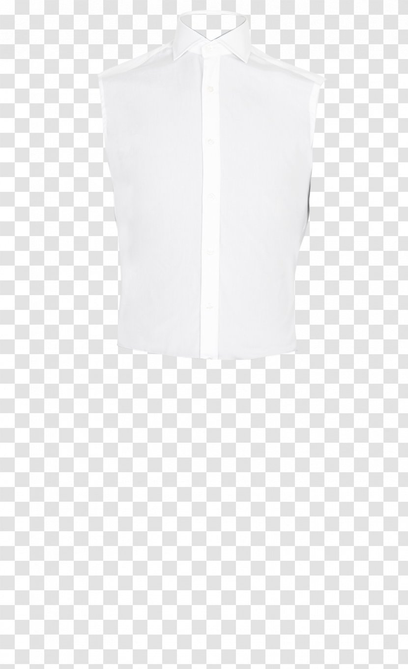 Sleeve Blouse White Cap Collar - Shoulder Transparent PNG