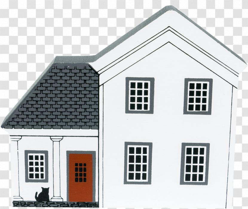 House Window Roof Facade Property - Build A Mantel Shelf Transparent PNG