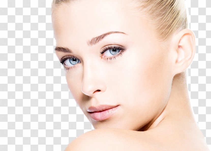 Skin Care Model Face Cosmetics - Rejuvenation - Laser Transparent PNG
