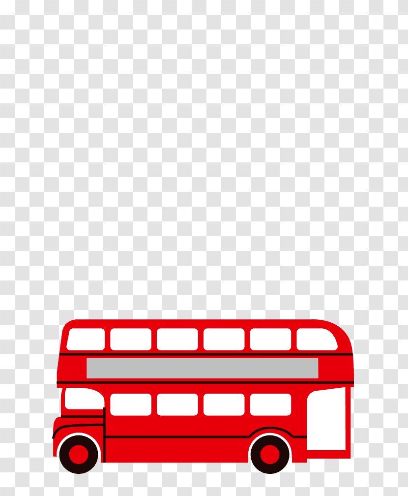 Hong Kong Bus Public Transport Coach - Red - Car Transparent PNG