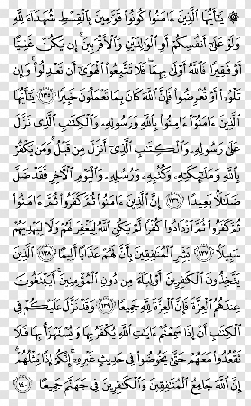 Qur'an Surah Medina An-Nisa Juz' - Area Transparent PNG