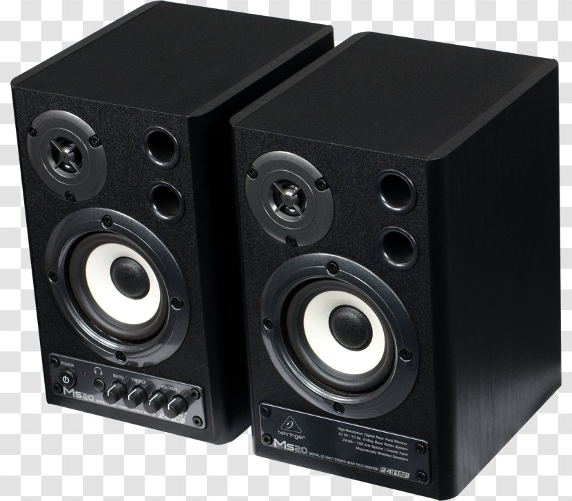 Studio Monitor Loudspeaker Audio Recording Behringer - Computer Monitors - Speakers Transparent PNG